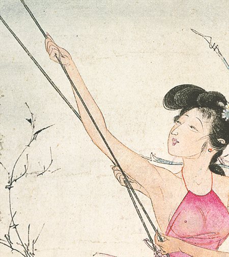 兴宁-胡也佛的仕女画和最知名的金瓶梅秘戏图